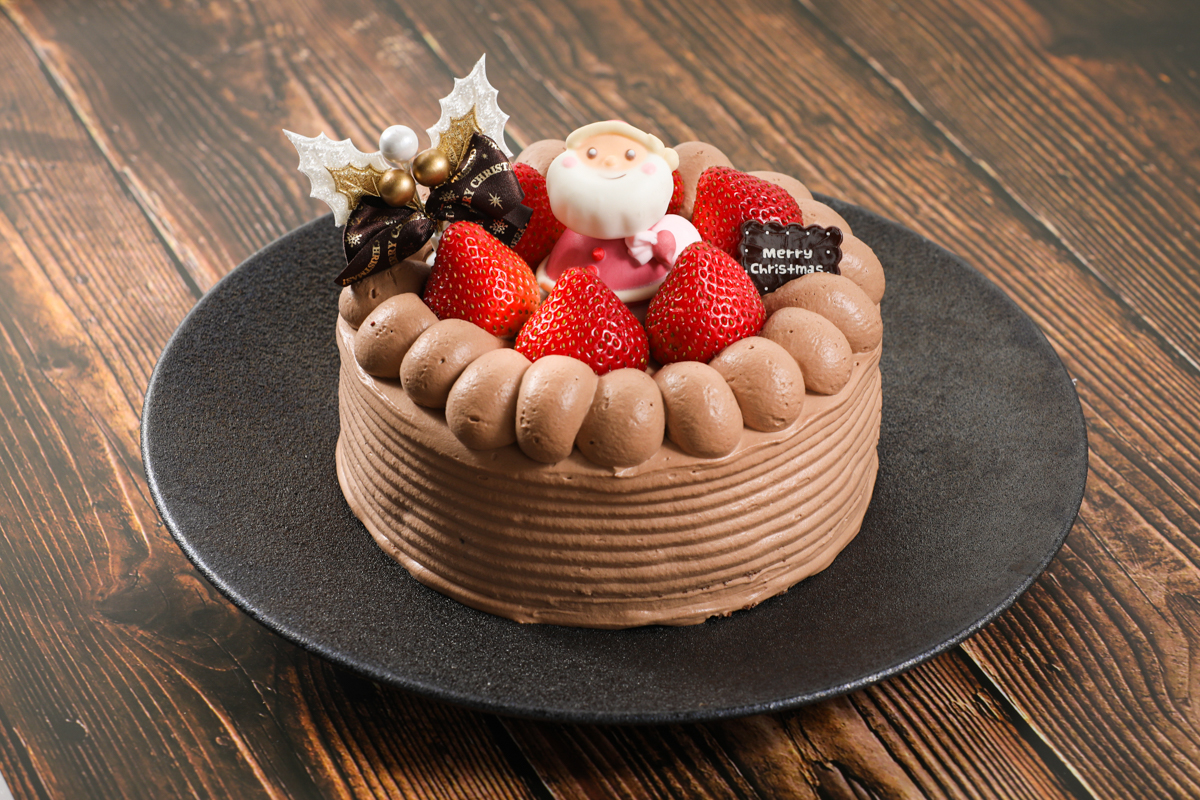 チョコレートのクリスマスケーキ