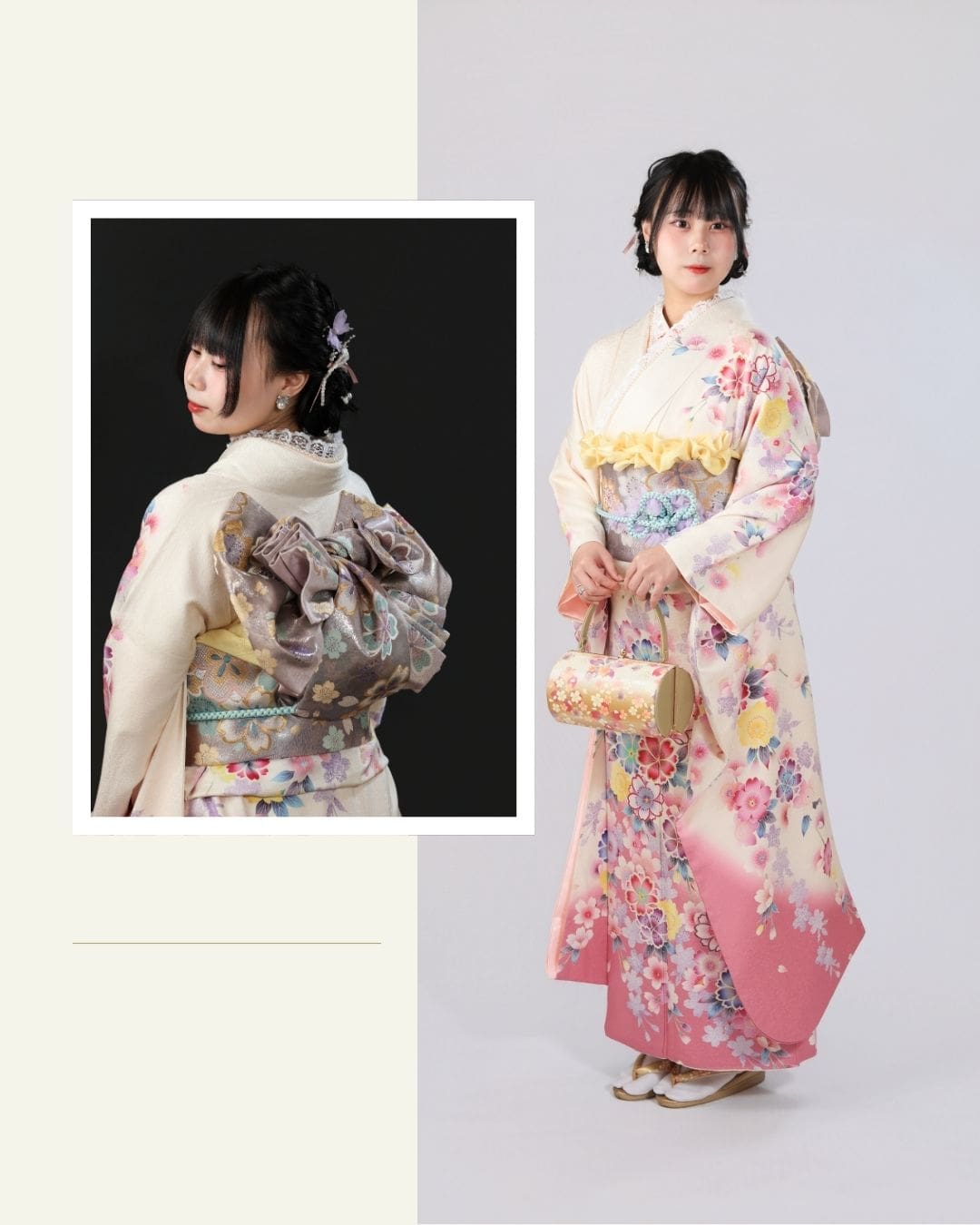 住吉大社３分　振袖着付け　ヘアセット