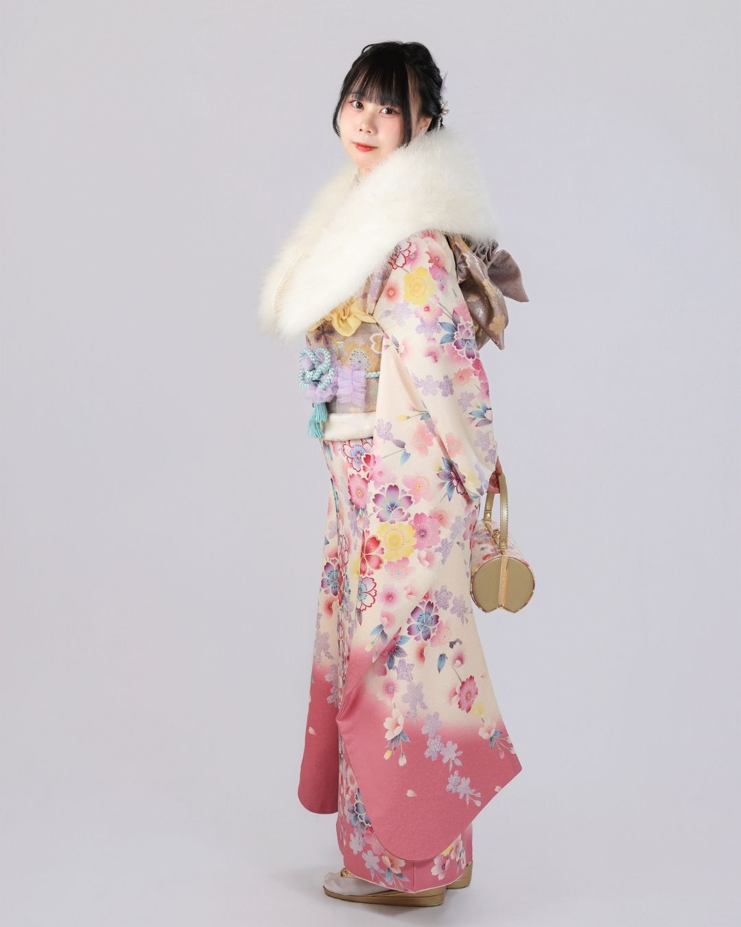 成人式　振袖　ヘアセット　着付け