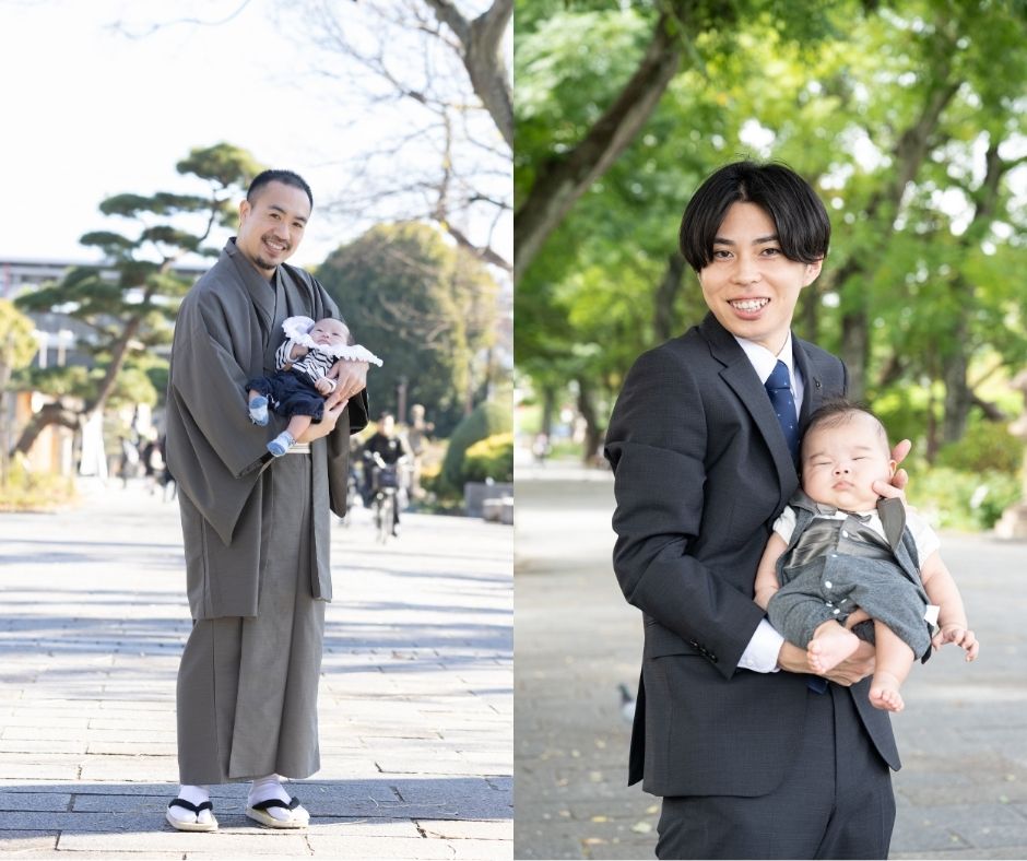 お宮参り　父親　服装