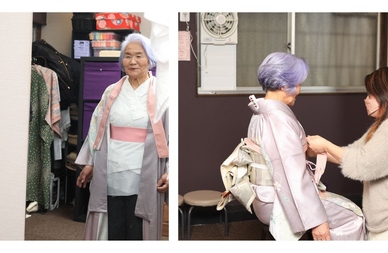 遺影フォト　訪問着着付け